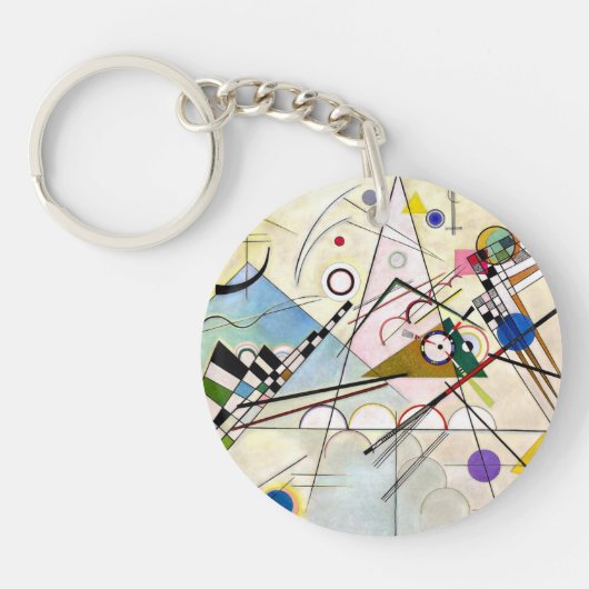 カンディンスキー構図8 キーホルダー (正面)