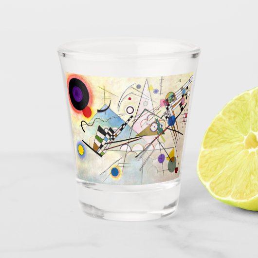 カンディンスキー構図8 ショットグラス (正面)