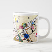 カンディンスキー構図8 ジャンボコーヒーマグカップ (右)