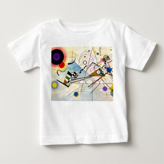 カンディンスキー構図8 ベビーTシャツ (正面)