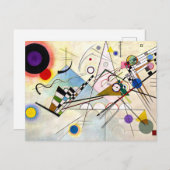カンディンスキー構図8 ポストカード (正面/裏面)