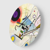 カンディンスキー構図8 ラージ壁時計 (傾斜)