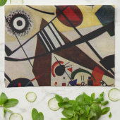 カンディンスキー横架線 キッチンタオル (折り畳み)