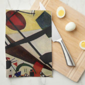 カンディンスキー横架線 キッチンタオル (四つ折り)