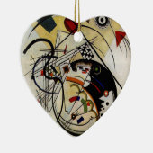 カンディンスキー横架線 セラミックオーナメント (右)