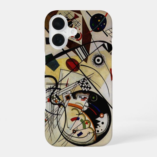 カンディンスキー横架線 iPhone 16ケース (裏面)