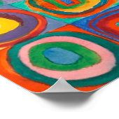 カンディンスキー正方形の同心円ポスター ポスター (角)