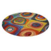 カンディンスキー正方形の同心円 カッティングボード (角)