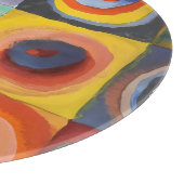 カンディンスキー正方形の同心円 カッティングボード (角)