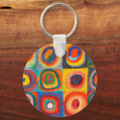 カンディンスキー正方形の同心円 キーホルダー (正面)