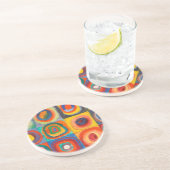 カンディンスキー正方形の同心円 コースター (側面)