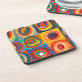 カンディンスキー正方形の同心円 コースター (左側)