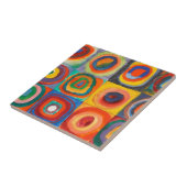 カンディンスキー正方形の同心円 タイル (側面)