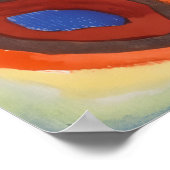 カンディンスキー正方形の同心円 ポスター (角)