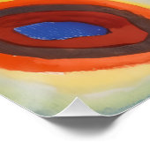 カンディンスキー正方形の同心円 ポスター (コーナー)