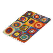 カンディンスキー正方形の同心円 マグネット (左側)