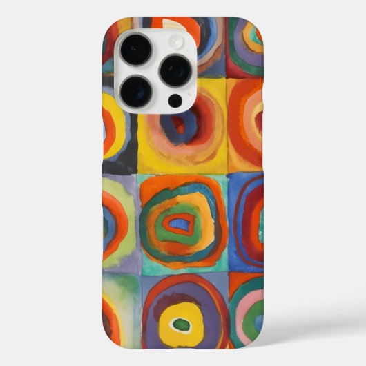 カンディンスキー正方形の同心円 Case-Mate iPhoneケース (裏面)
