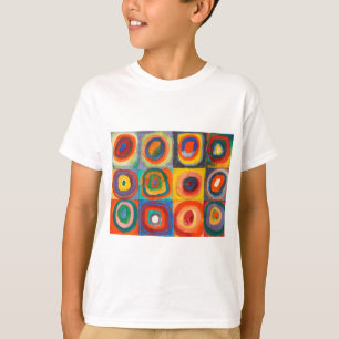 カンディンスキー正方形の同心円 Tシャツ