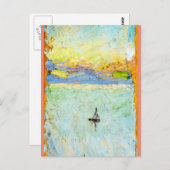 カンディンスキー海の帆船 ポストカード (正面/裏面)