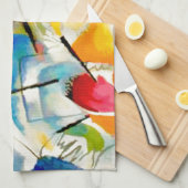 カンディンスキー海戦1913 キッチンタオル (四つ折り)