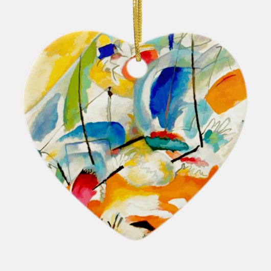 カンディンスキー海戦1913 セラミックオーナメント (正面)