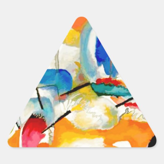 カンディンスキー海戦1913 三角形シール (正面)