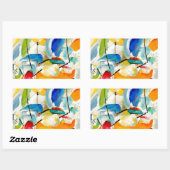 カンディンスキー海戦1913 長方形シール (シート)