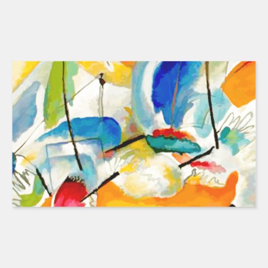 カンディンスキー海戦1913 長方形シール (正面)