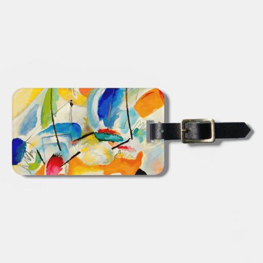 カンディンスキー海絵画戦の1913年 ラゲッジタグ (正面横)