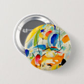 カンディンスキー海絵画戦の1913年 缶バッジ (正面&裏面)
