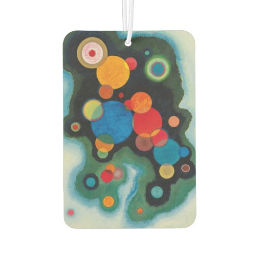 カンディンスキー深化インパルス抽象芸術油オンキャンバス カーエアーフレッシュナー (裏面)