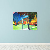 カンディンスキー秋の勉強オベラウ,ヴィンテージアート キャンバスプリント (インサイチュ (ウッドフロア))