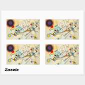 カンディンスキー組成物VIIIステッカー 長方形シール (シート)