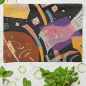 カンディンスキー組成10抽象芸術絵画ズ キッチンタオル (折り畳み)