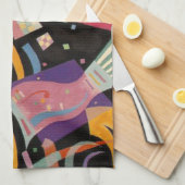 カンディンスキー組成10抽象芸術絵画ズ キッチンタオル (四つ折り)