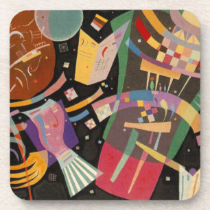 カンディンスキー組成10抽象芸術絵画ズ コースター