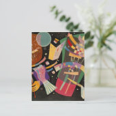 カンディンスキー組成10抽象芸術絵画ズ ポストカード (スタンド正面)