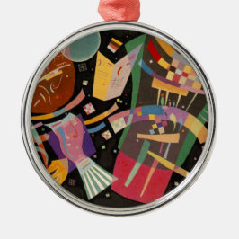 カンディンスキー組成10抽象芸術絵画ズ メタルオーナメント