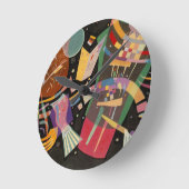 カンディンスキー組成10抽象芸術絵画ズ ラウンド壁時計 (傾斜)