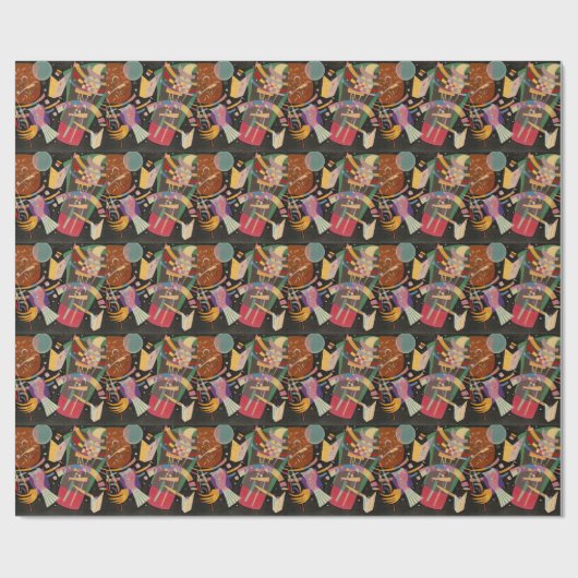 カンディンスキー組成10抽象芸術絵画ズ ラッピングペーパー (フラット)