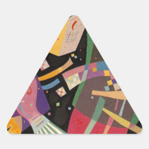 カンディンスキー組成10抽象芸術絵画ズ 三角形シール