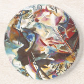 カンディンスキー組成VI抽象芸術絵画ズ コースター (正面)