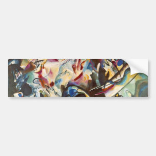 カンディンスキー組成VI抽象芸術絵画ズ バンパーステッカー