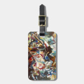 カンディンスキー組成VI抽象芸術絵画ズ ラゲッジタグ (正面縦)