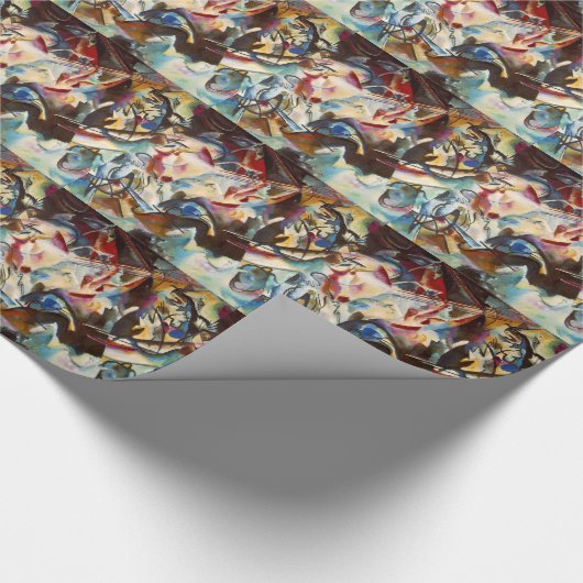 カンディンスキー組成VI抽象芸術絵画ズ ラッピングペーパー (角)