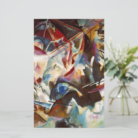 カンディンスキー組成VI抽象芸術絵画ズ 便箋 (スタンド正面)