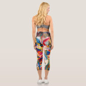 カンディンスキー組成VII抽象芸術絵画ズ カプリレギンス (裏面)