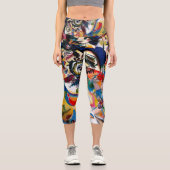 カンディンスキー組成VII抽象芸術絵画ズ カプリレギンス (正面)