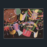 カンディンスキー組成X ポストカード<br><div class="desc">カンディンスキー構図X.キャンバス上の油。アーティストロシアのワッシリー・カンディンスキーは20世紀の素晴らし抽象芸術画家の一人だった。彼の作品シリーズは色やダイナミックな形鮮やか状、驚くべき懸命ラインで有名になった。作曲Xはアーティストの中で最も印象的な作品の一つ。懸命の黒い背景に緑、ピンク、紫、赤、青の踊りが連続して生き生きとした形。ワシリー・カンディンスキーのファンのための美しい贈り物、抽象芸術アート、抽象芸術絵画。</div>