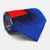 カンディンスキー絵画ブルー ネクタイ (ロール)